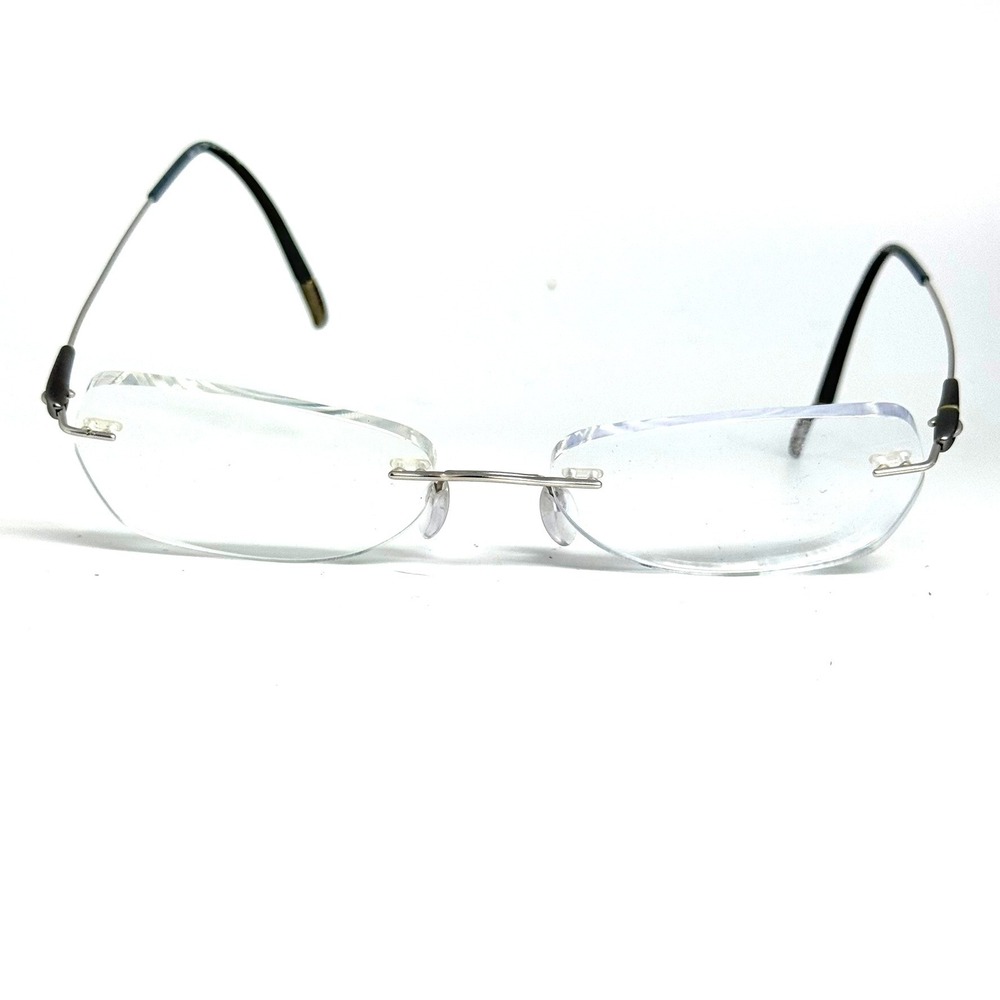 Silhouette Rimless Eyeglasses Silver Titanium 5500 GU 7200 52-17 135 Austria